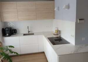 Neolith Calacatta silk werkbladen geleverd